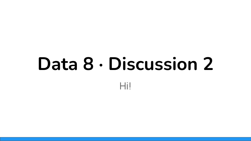 Discussion 2 preview