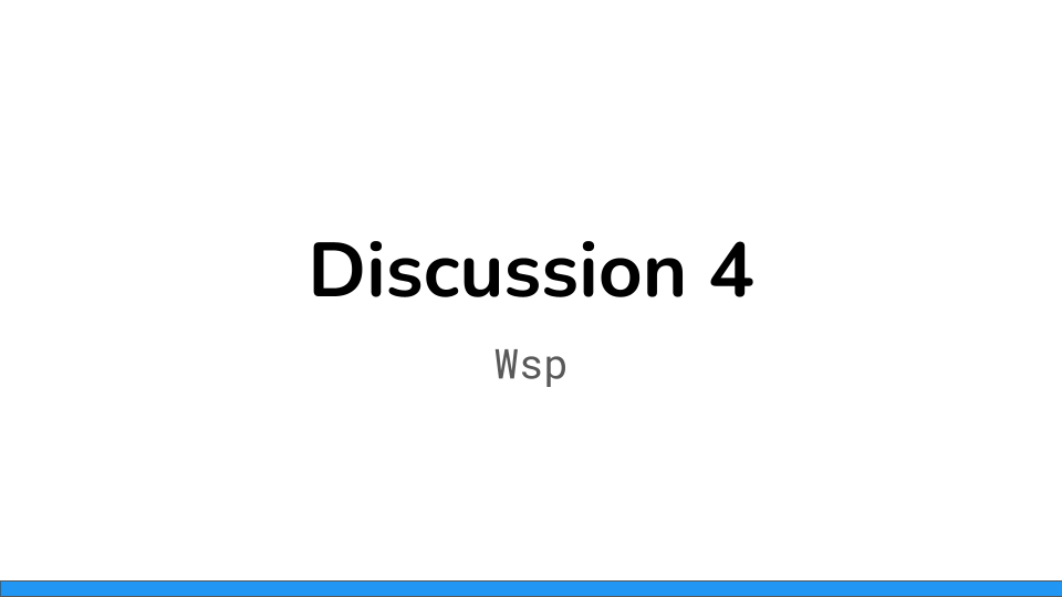 Discussion 4 preview